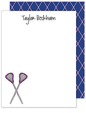 Lacrosse Flat Note Cards